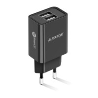 Nabíječka do sítě Aligator CHA0038 2,4A, 2x USB, smart IC, černá