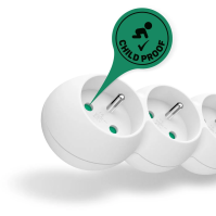 Prodlužovací kabel Connect IT CI-1285, 5 zásuvek, 3 m, s vypínačem, bílý