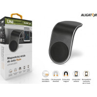 Kovový magnetický držák Aligator HA14, do auta na mobily
