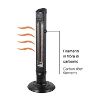 Infrazářič Ardes 4B03 (AR4B03), 1000 W, 2 úrovně vytápění, černá