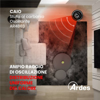 Infrazářič Ardes 4B03 (AR4B03), 1000 W, 2 úrovně vytápění, černá