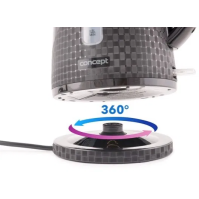 Rychlovarná konvice Concept RK2321, 1,8 l, 2200 W, černá