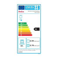 Sklokeramický sporák AMICA SSS 112 ATX, A, 50 cm, 65 l, nerez