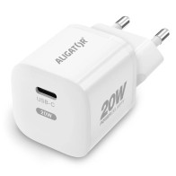 Mini nabíječka do sítě Aligator CHPD0016 Power Delivery 20W, USB-C, bílá