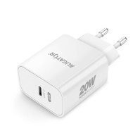 Nabíječka do sítě Aligator CHPD0012 Power Delivery 20W, USB-C + USB-C kabel, bílá