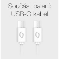 Nabíječka do sítě Aligator CHPD0012 Power Delivery 20W, USB-C + USB-C kabel, bílá