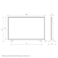 TV Vivax 43LE115T2S2, FullHD, 108 cm, DVB-T2/S2/C