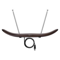 Anténa pokojová EMOS CITY WOOD-C500 (J0708), 0-50 km, DVB-T2, DAB, FM, filtr LTE/4G/5G