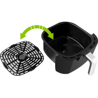 Horkovzdušná fritéza ECG AF 6000, 1800 W, 7 l, černá