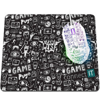 Drátová optická herní myš Connect IT Doodle WHITE Limited Edition CMO-1144-DD, 999 ks