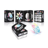 Drátová optická herní myš Connect IT Doodle WHITE Limited Edition CMO-1144-DD, 999 ks