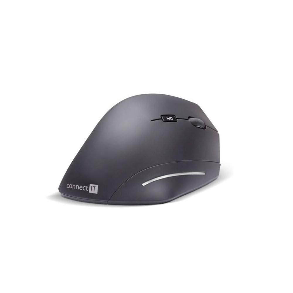 Vertikální bezdrátová myš Connect IT Vertical Ergonomic Wireless (CMO-2510-BK), černá