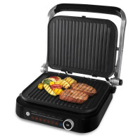 Kontaktní gril Orava Grillchef 2, 2100 W, stříbrný