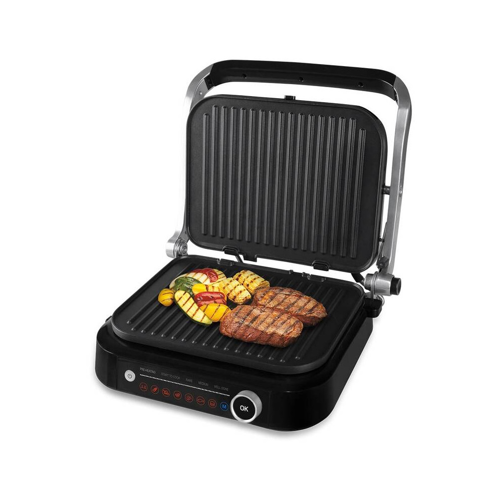 Kontaktní gril Orava Grillchef 2, 2100 W, stříbrný