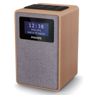 Radiopřijímač s DAB+ Philips TAR5005, DAB+/FM, budík, dřevo