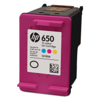Inkoustová náplň HP 650, CZ102AE, 200 stran - CMY (3barevná)
