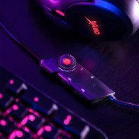 Herní sluchátka (headset) Niceboy ORYX X410 Epic, mikrofon, černý