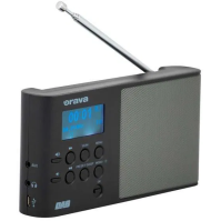 Přenosné rádio Orava DAB, DAB+, RDS, LCD, sleep, černé