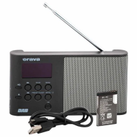 Přenosné rádio Orava DAB, DAB+, RDS, LCD, sleep, černé
