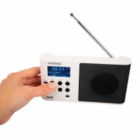 Přenosné rádio Orava DAB W, DAB+, RDS, LCD, sleep, bílé