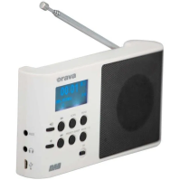 Přenosné rádio Orava DAB W, DAB+, RDS, LCD, sleep, bílé