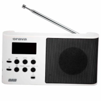 Přenosné rádio Orava DAB W, DAB+, RDS, LCD, sleep, bílé