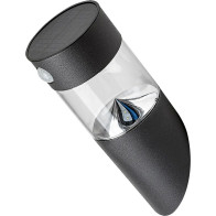 Solární venkovní nástěnné svítidlo Rabalux Kapuas 77015, LED 1,5W, IP44, černá