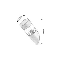 Solární venkovní nástěnné svítidlo Rabalux Kapuas 77015, LED 1,5W, IP44, černá