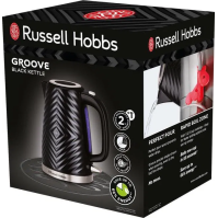 Rychlovarná konvice Russell Hobbs 26380-70 Groove Kettle Black,1,7 l, 2400 W, černá