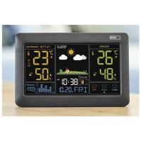 Domácí bezdrátová meteostanice EMOS E0387, černá
