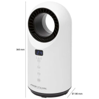 Keramický horkovzdušný stolní ventilátor ProfiCare HL 3086, 2000 W, 36 cm, 2 stupně