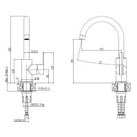 Kuchyňská baterie Alveus Tonia Chrom