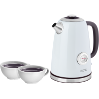 Rychlovarná konvice ECG RK 1700, 1,7 l, 2200 W, Magnifica Intenso / bílá