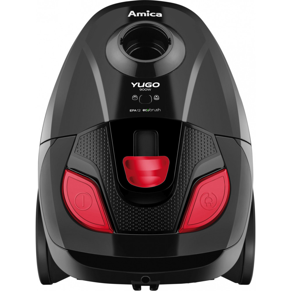 Sáčkový vysavač Amica VM 1043 Yugo, 900 W, 79 dB, černý