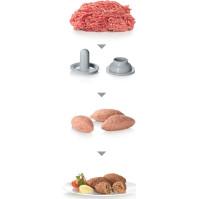 Mlýnek na maso Bosch MFW68660 ProPower, 2200 W, nástavce