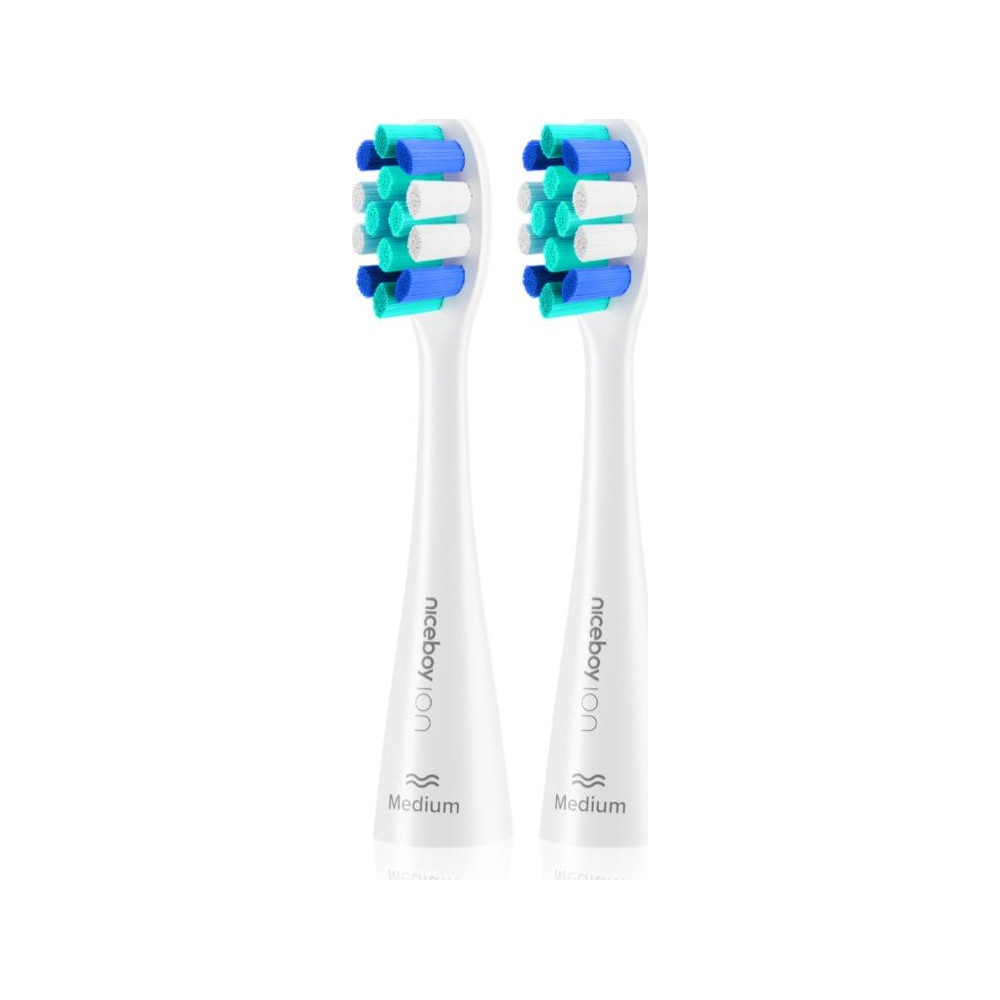 Náhradní kartáčky Niceboy ION Sonic Medium White, 2 ks