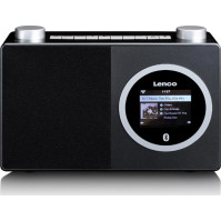 Internetové rádio Lenco DIR-70BK, WiFi, BT, 250 předvoleb, duální budík