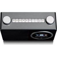 Internetové rádio Lenco DIR-70BK, WiFi, BT, 250 předvoleb, duální budík