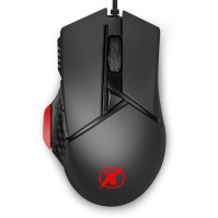 Herní drátová myš Niceboy ORYX M410 Gravity, závaží, optická, 12000 DPI