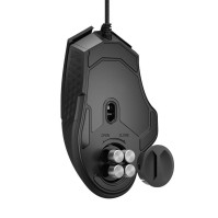 Herní drátová myš Niceboy ORYX M410 Gravity, závaží, optická, 12000 DPI