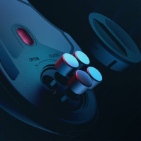 Herní drátová myš Niceboy ORYX M410 Gravity, závaží, optická, 12000 DPI