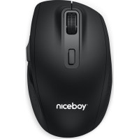 Ergonomická bezdrátová myš Niceboy OFFICE M30 BT, až pro 2 zařízení najednou