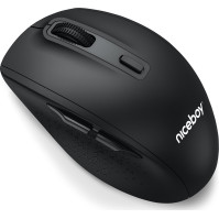 Ergonomická bezdrátová myš Niceboy OFFICE M30 BT, až pro 2 zařízení najednou