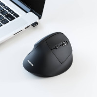 Vertikální bezdrátová myš Niceboy OFFICE M40 Vertical, 2x AAA bat., optická