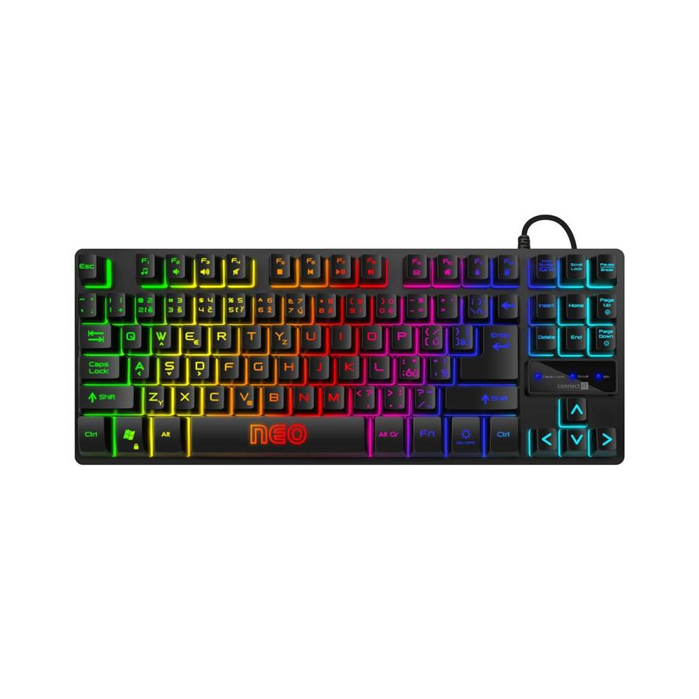 Klávesnice Connect IT NEO Compact CKB-3589-CS, CZ/SK, Win-Lock, černá