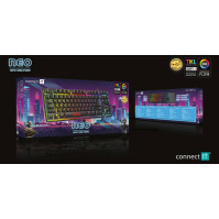 Klávesnice Connect IT NEO Compact CKB-3589-CS, CZ/SK, Win-Lock, černá