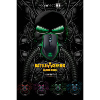 Optická herní myš Connect IT Battle Rainbow CI-1128, 1000-3200 DPI, podsvícení