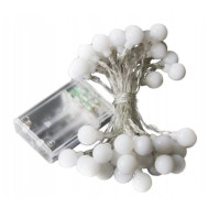 Světelný řetěz LED koule SP-KOU04WW 4 m, AA, teplá bílá