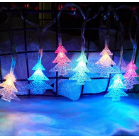 LED světelný řetěz stromeček SP-ST02RGB, 2 m, AA, barevný