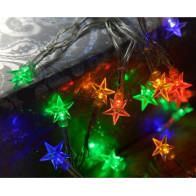 LED světelný řetěz hvězda SP-HV02RGB, 2 m, AA, barevný